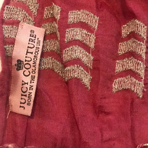 Juicy couture embroidered silk scarf 🧣 - Picture 2 of 6